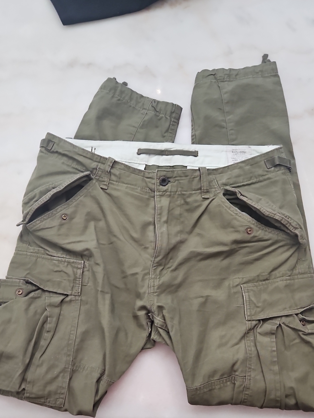 Ralph Lauren Olive Green Men's Cargo Pants